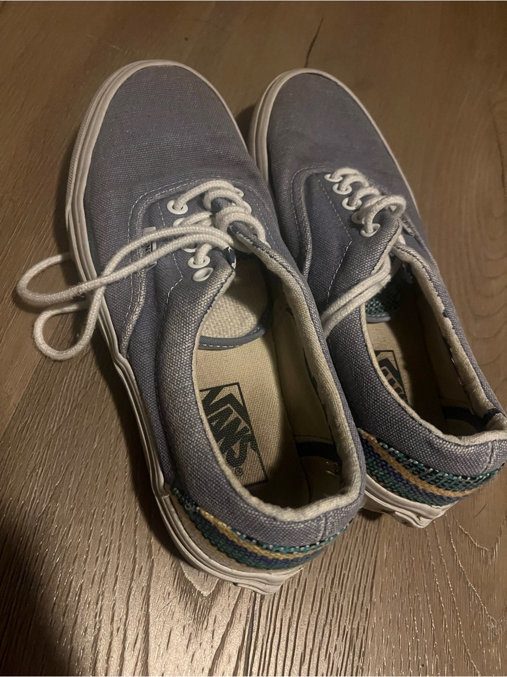 Vans Gray Canvas Lace-Up Sneakers